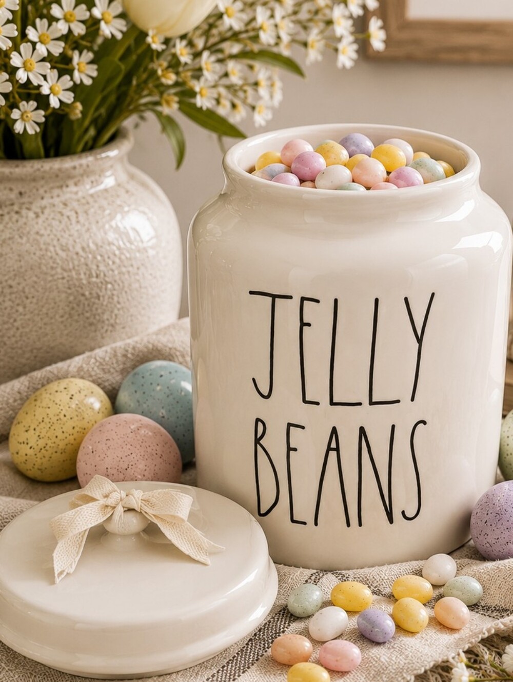 Rae Dunn Jelly Beans Large Easter Cannister - NEW